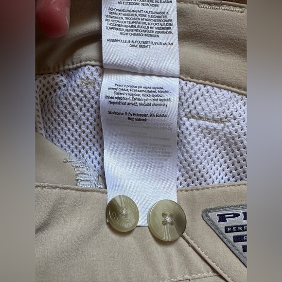 Columbia PFG Grander Marlin™ II Offshore Shorts Size 34 Fossil Khaki Tan Fishing - Picture 11 of 14